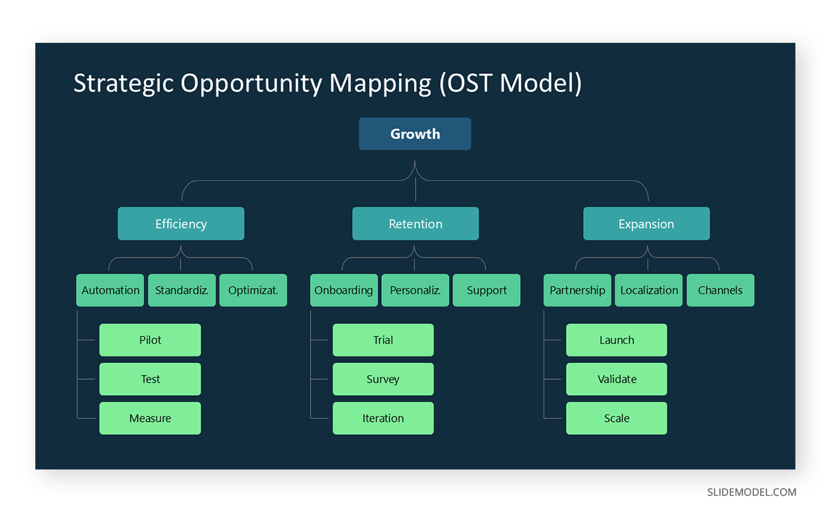 Sample slide of the OST model