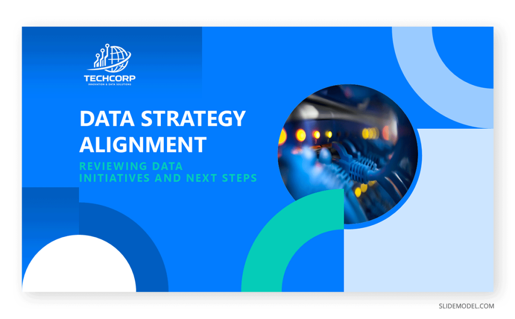 Cover or title slide for executive presentation deck