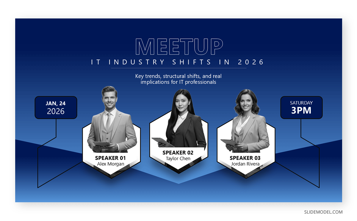 Sample meetup title slide