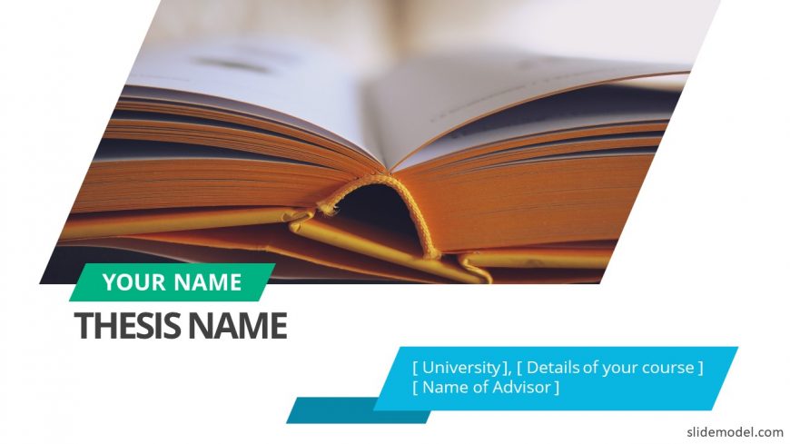 Title Thesis PowerPoint Template SlideModel