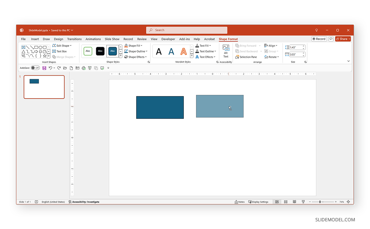 Drag to create copy in PowerPoint