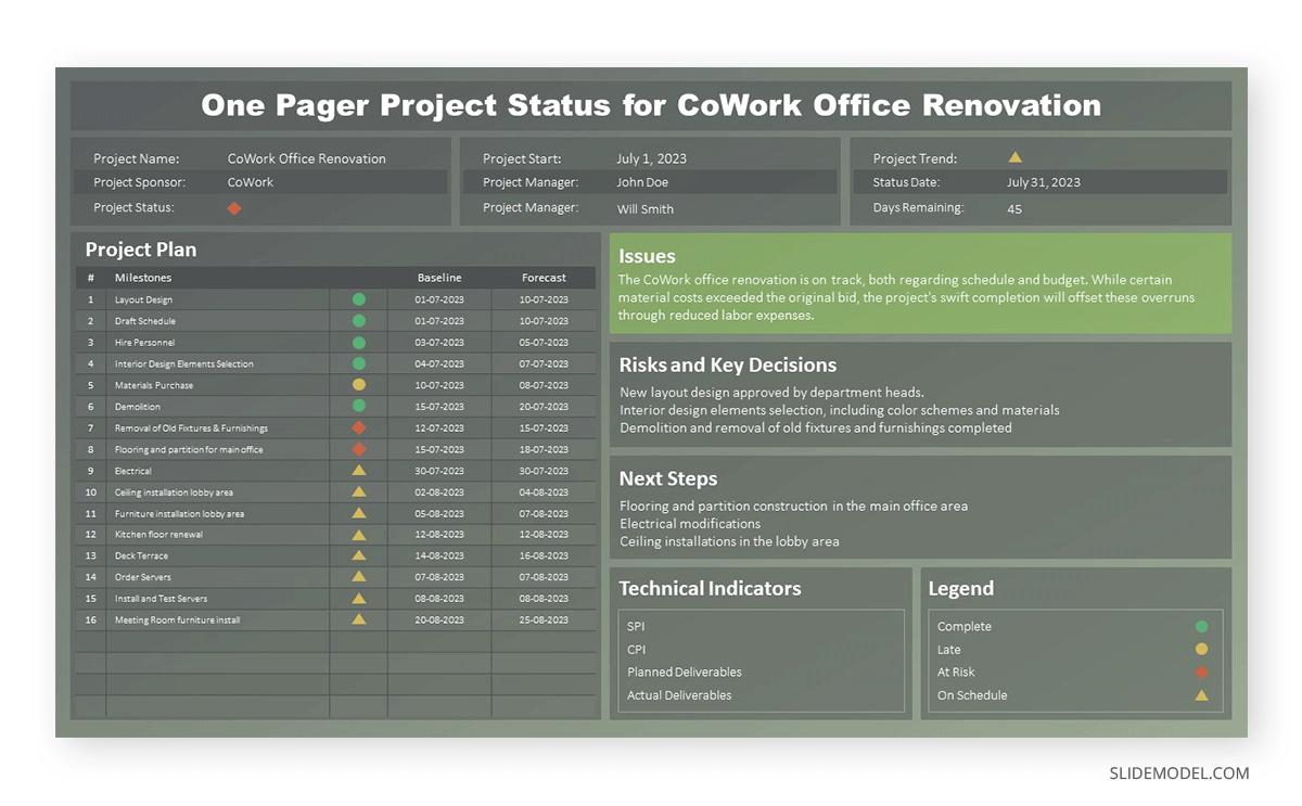 Project Status Executive Summary