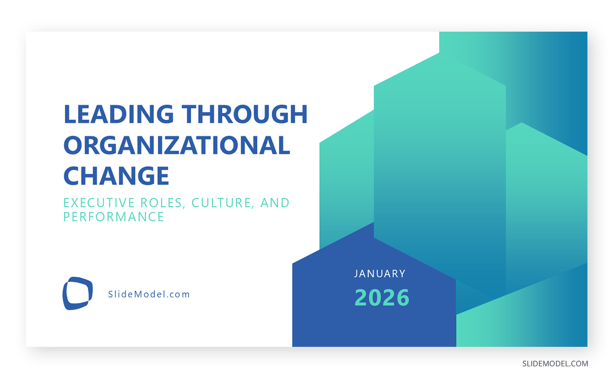 Sample PowerPoint title slide of corporate presentation