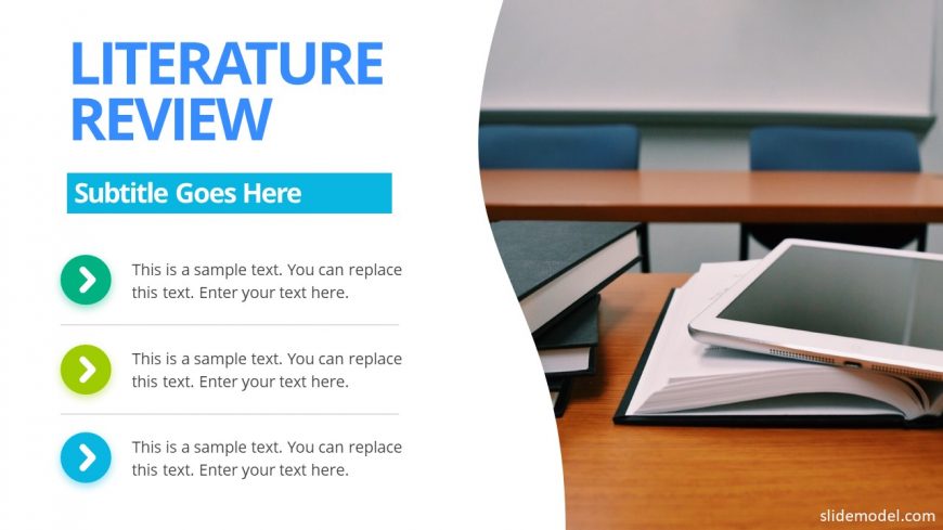 how to write literature review presentation