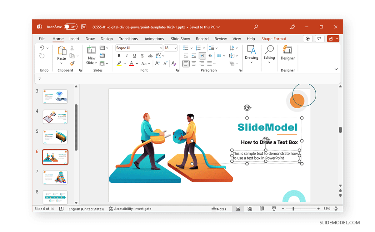 placer et styliser une zone de texte dans PowerPoint
