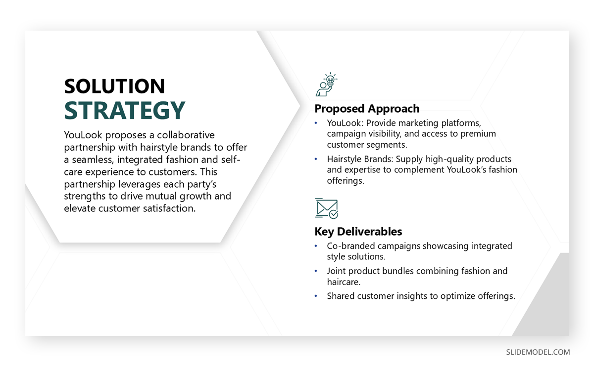 Proposed solution slide partnership proposal example