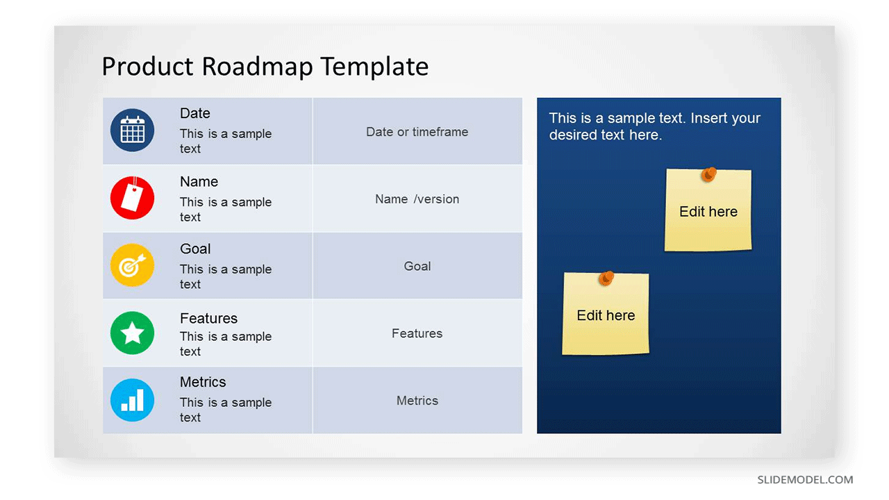 Product Roadmap Template by SlideModel