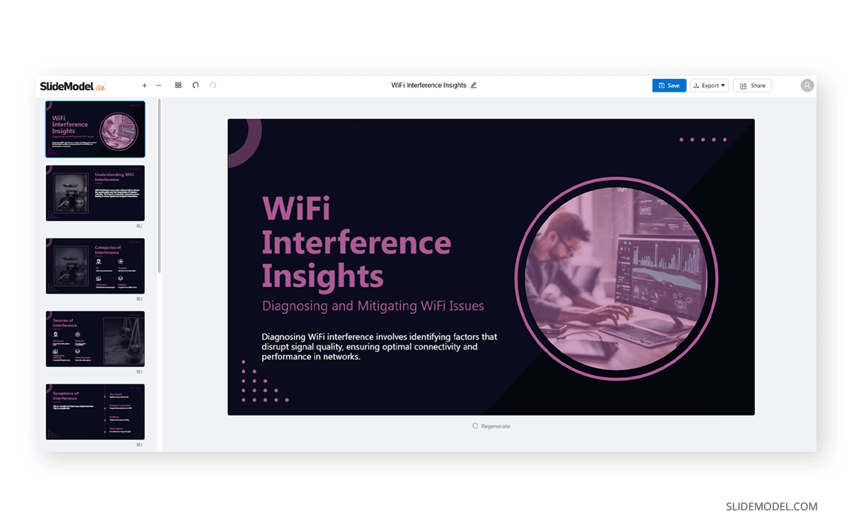Presentation deck made with SlideModel AI