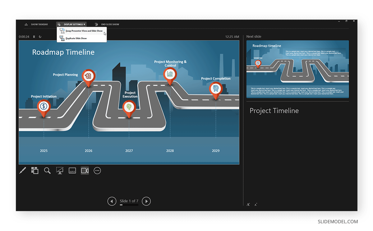 Swapping Presenter View with Slide Show