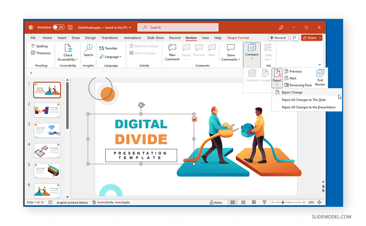 Comment suivre les modifications dans PowerPoint