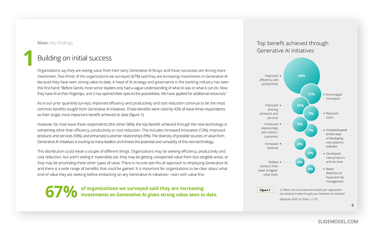 Background information slide in Deloitte presentation