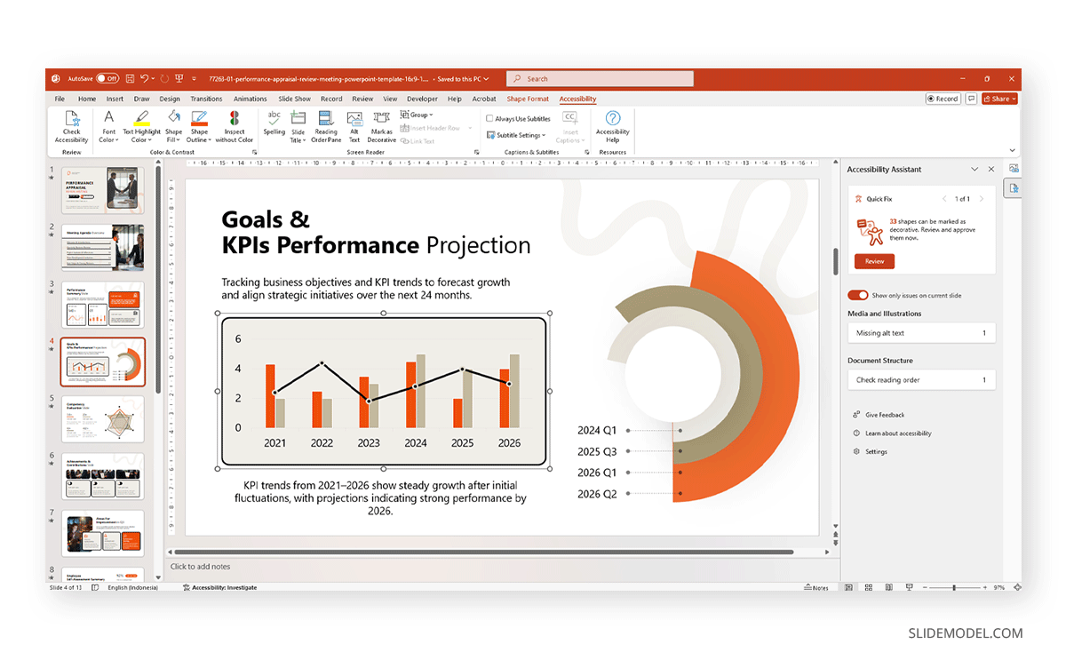 PowerPoint Accessibility Assistant tool