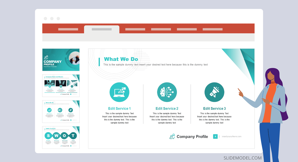 how to prepare company profile presentation