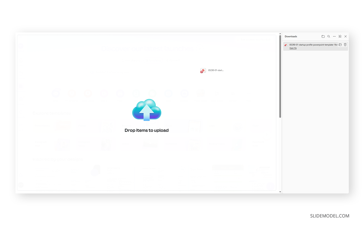 How to import a PowerPoint to Canva