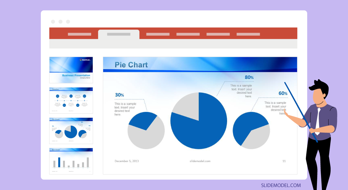 Company Profile Presentation Data Charts Slide