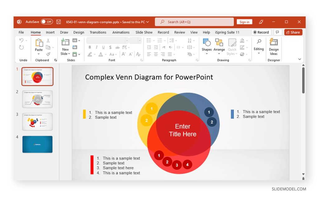 Un modèle PowerPoint de diagramme de Venn par StagePFE