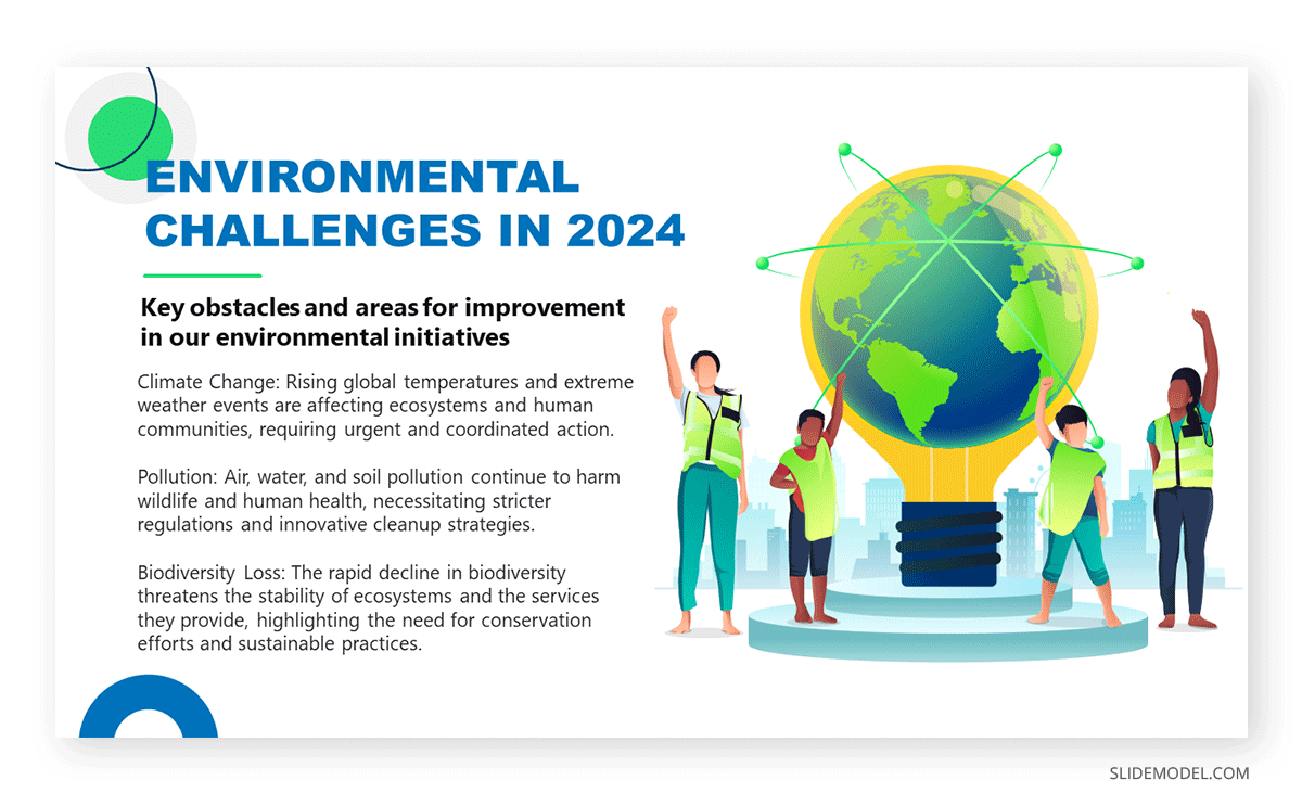 Environmental report presentation slide