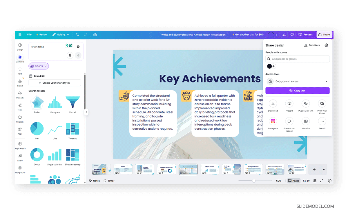 How to export a Canva presentation