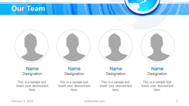 Our Team Slide Design for PowerPoint