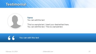 Testimonial Slide Design for PowerPoint
