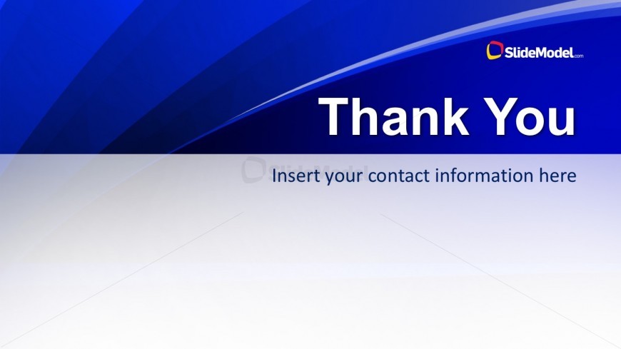 PowerPoint Blue Slide Thank You