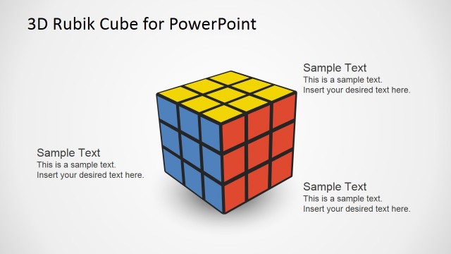 3D Rubik Cube PowerPoint Template