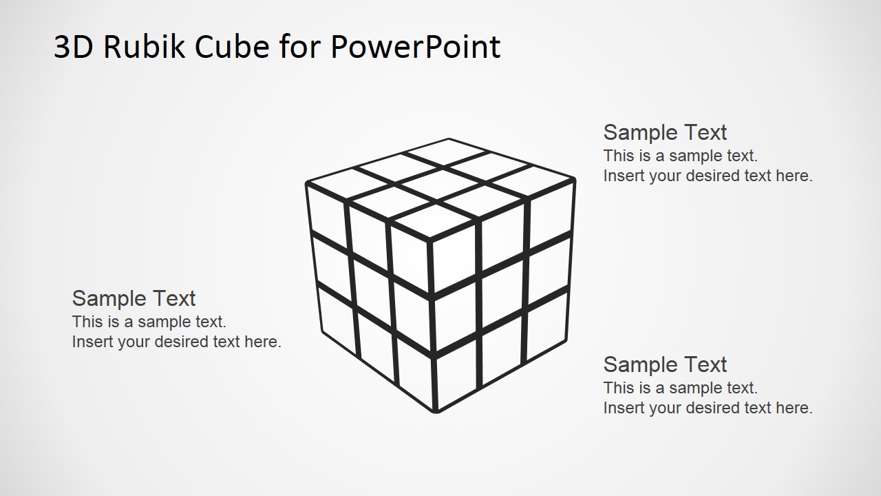 3D Rubik Cube PowerPoint Template - SlideModel