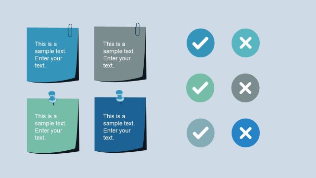 Sticky Notes Infographic Template Slide