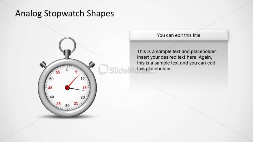 Analog Stopwatch Clipart for PowerPoint