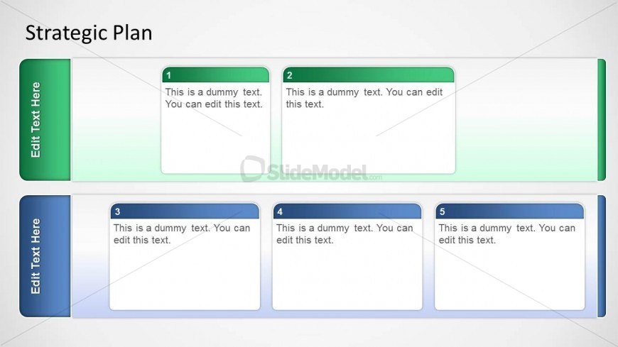 PowerPoint Strategy Board with Two Layers