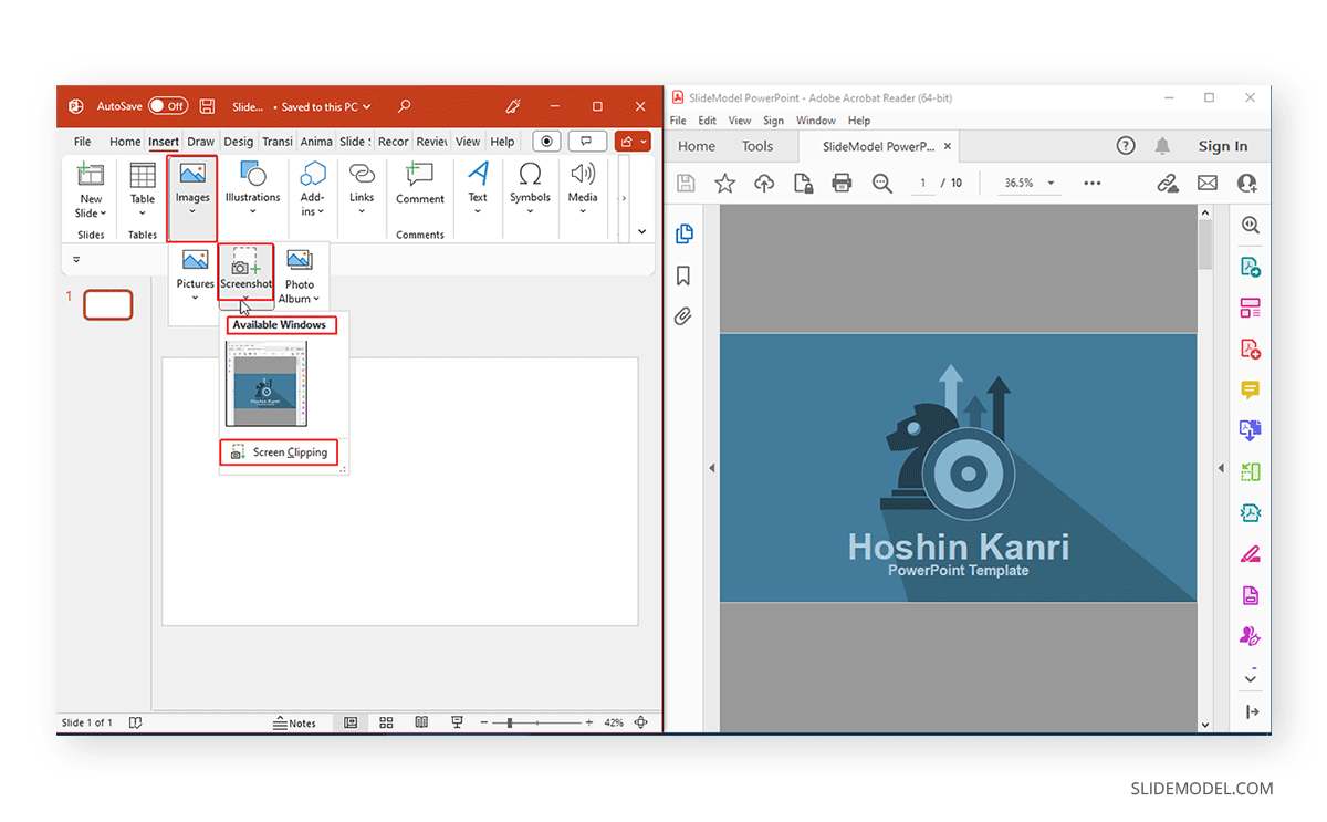 Insérer une capture d'écran dans PowerPoint