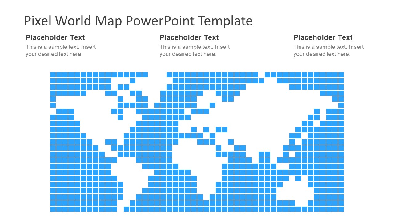 Pixel PowerPoint Map Slide