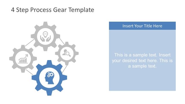 Editable Process Diagram of 4 Steps