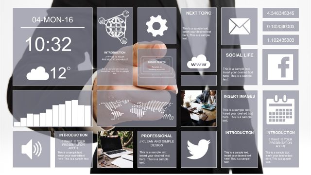 Animated Navigational PowerPoint Template