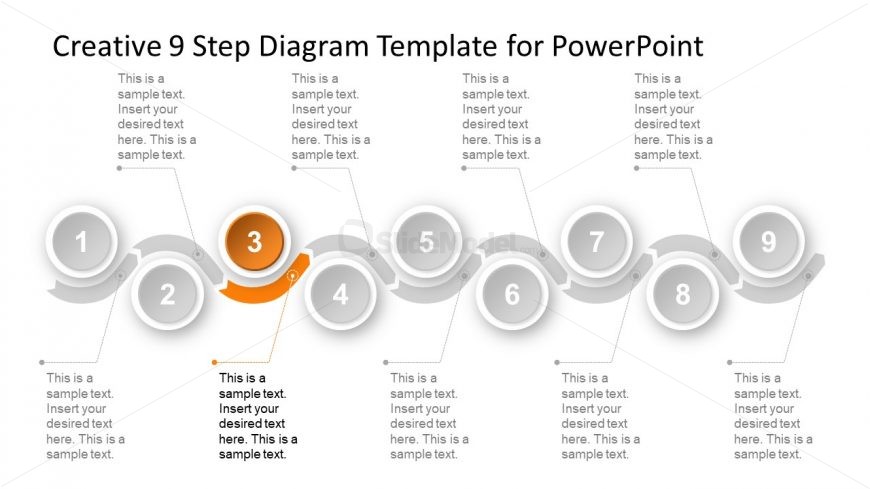 9 Segments of PowerPoint Timeline