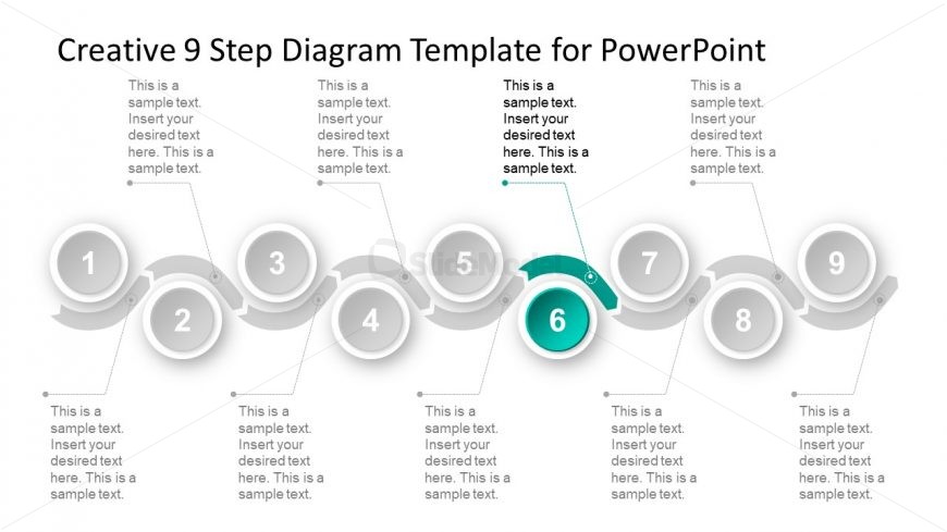 6 Steps of Material Timeline Diagram 