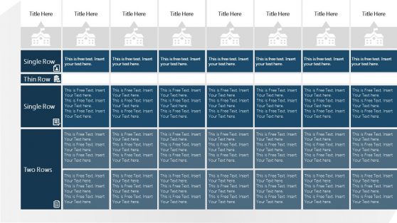 Flat Tabular Matrix PowerPoint Template