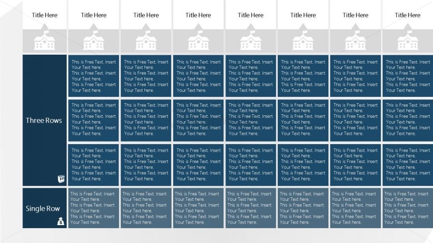 table design matrix PowerPoint Tabular   Design SlideModel Matrix