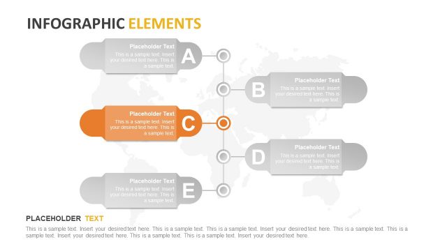 Inofgraphic Elements in 5 Steps Banner Timeline