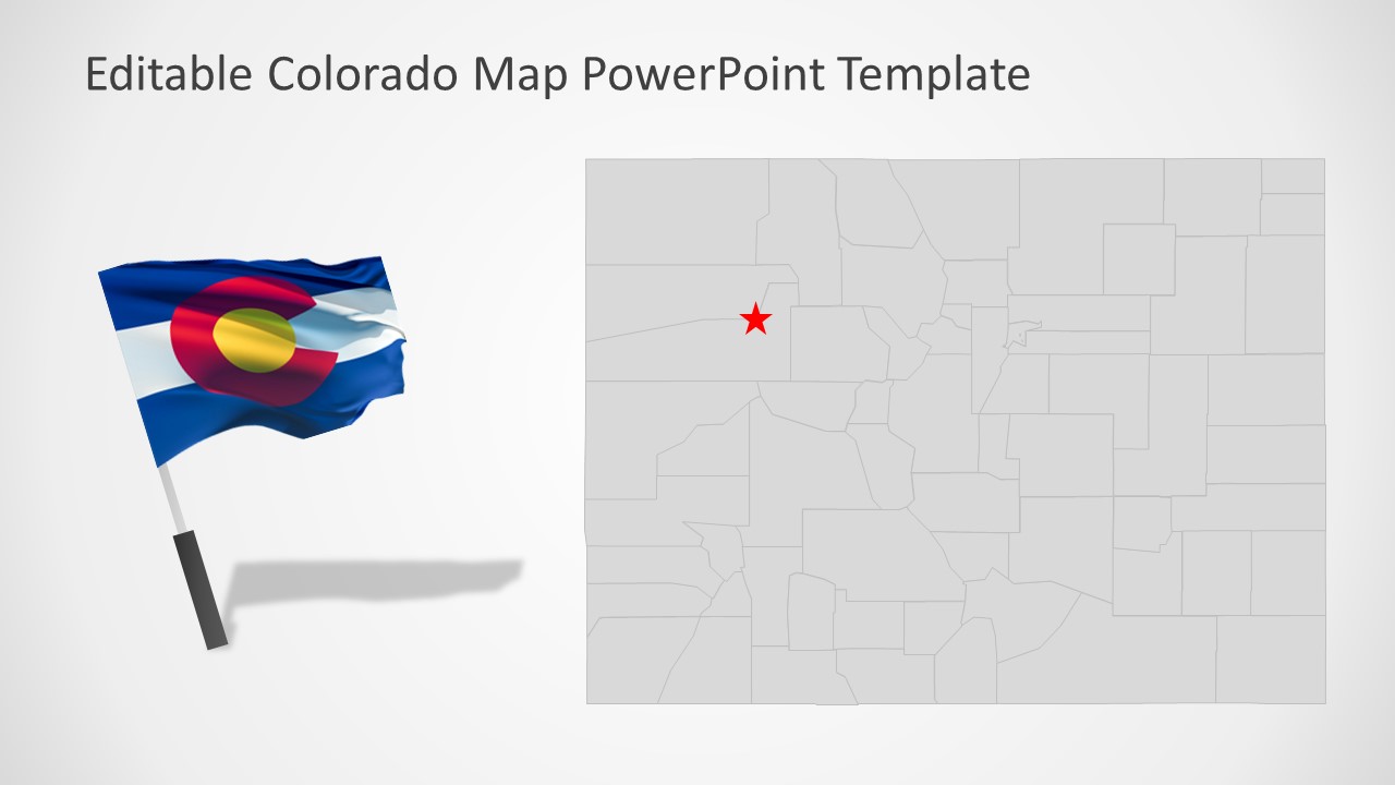 美国科罗拉多州PowerPoint地图 - 木鱼查询