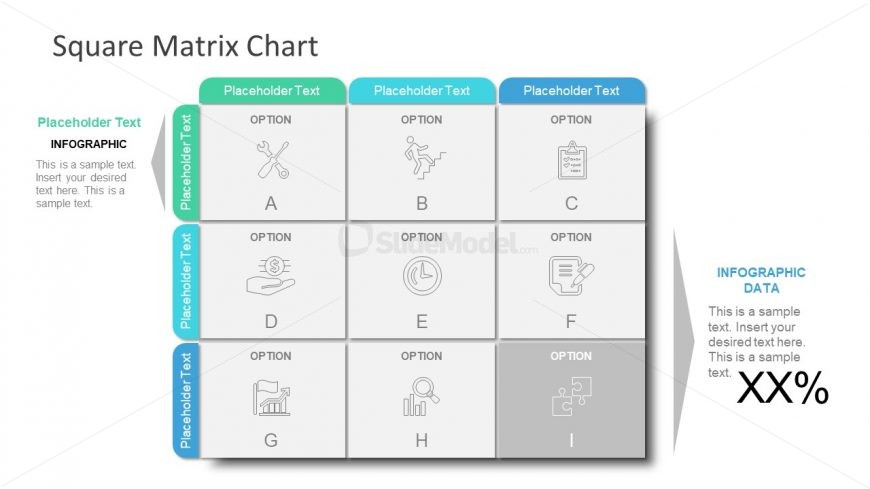 Infographic Matrix of 9 Cells 