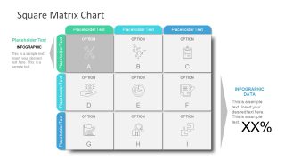 Slide of Infographic Matrix