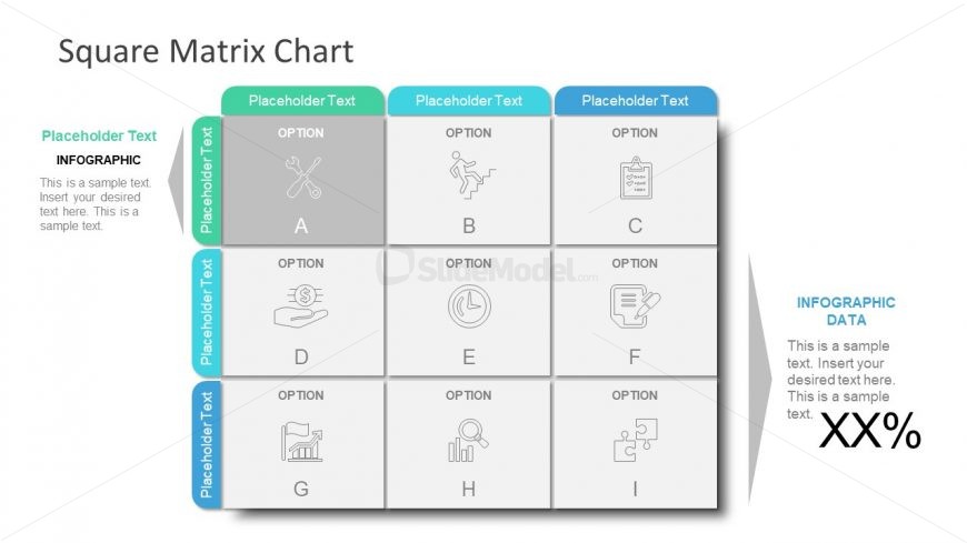 Slide of Infographic Matrix
