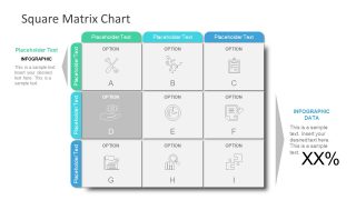 PPT Infographic Square Matrix