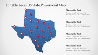 Location Markers Map of Counties