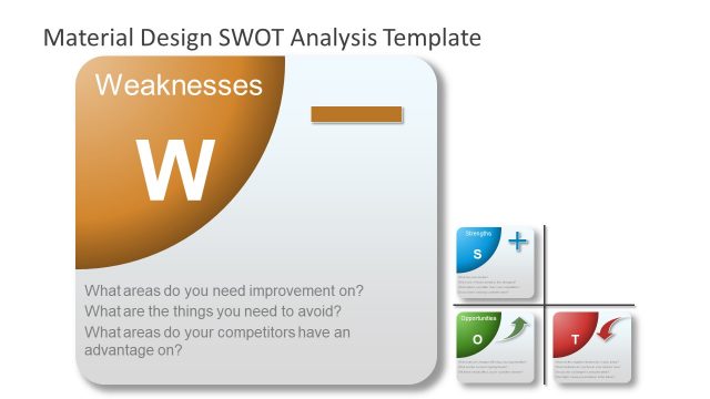 PowerPoint Material SWOT Weakness