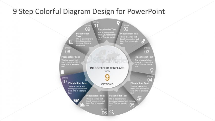 Template of Infographic Cycle Diagram