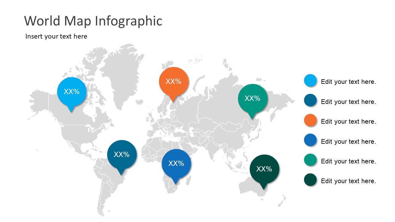 Wor Map Global Reach Template