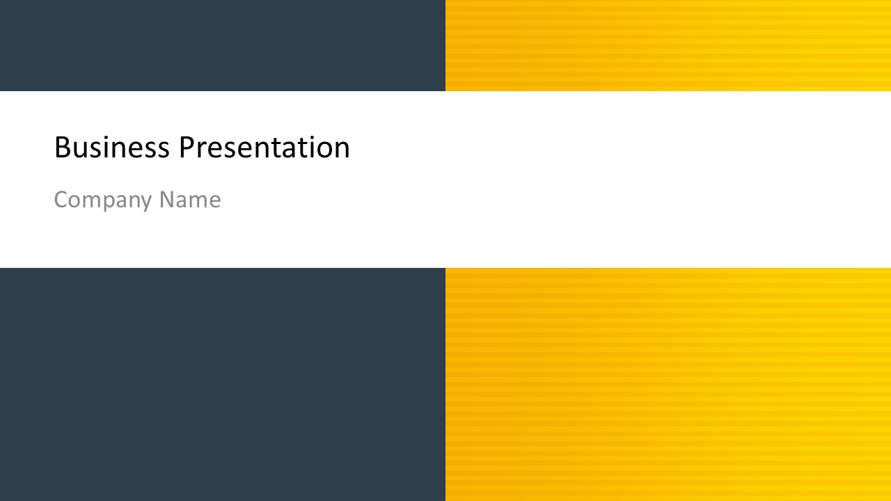 Background PowerPoint Yellow and Blue Layout - SlideModel