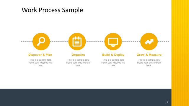 4 Steps Infographic Process Flow Diagram